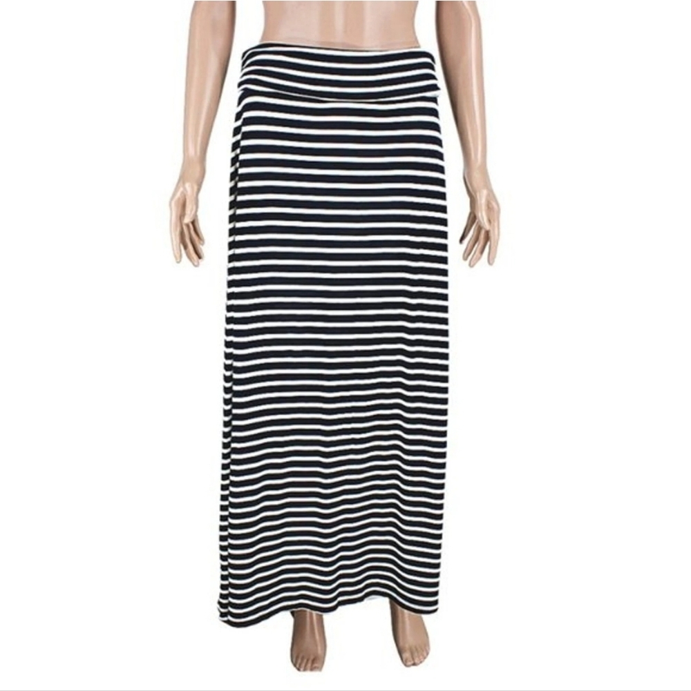 J.Crew Striped Maxi Skirt Size Medium
